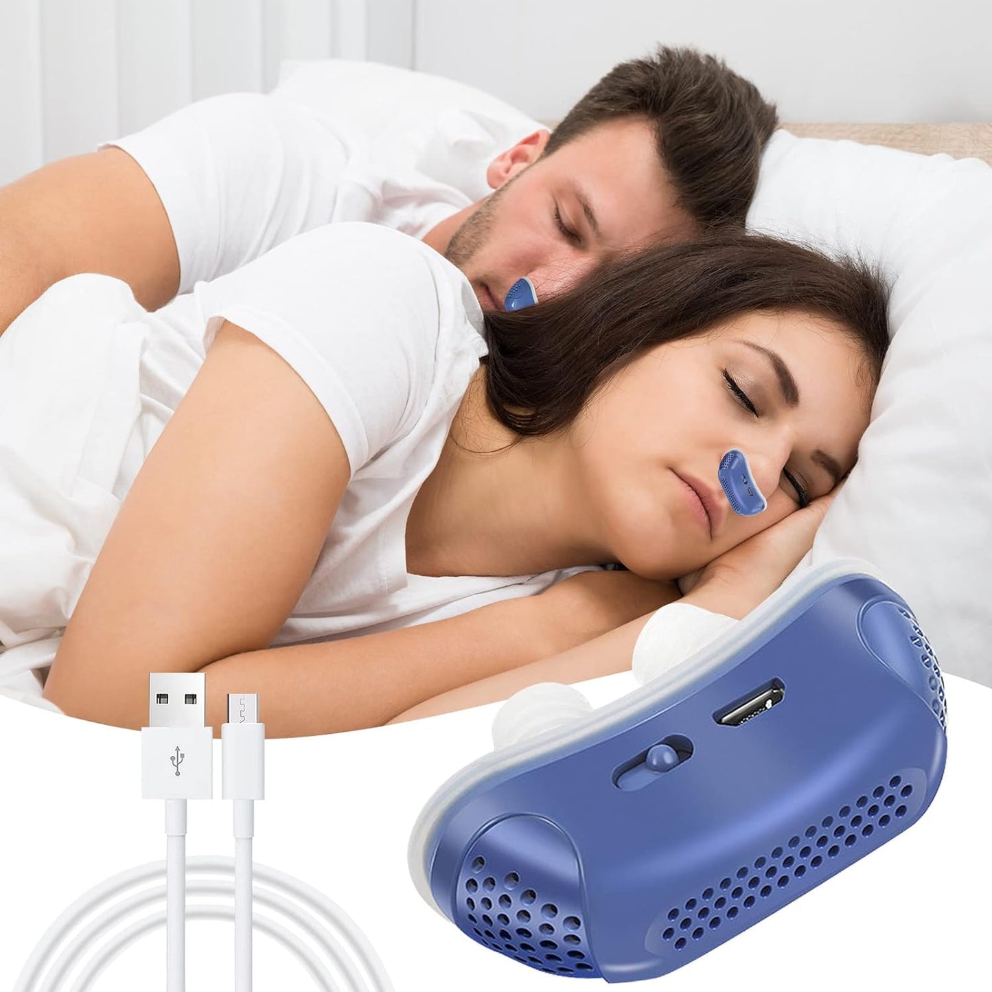 Micro CPAP Søvnapnø Enhed - Anti-Snorken