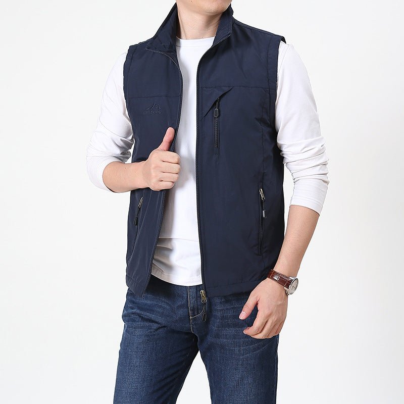 Olivier | Gilet utilitaire homme slim zippé intégral - Image 4