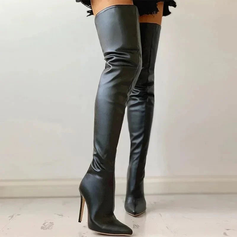 Joëlle | Botte Stiletto Montante Femme - Image 4