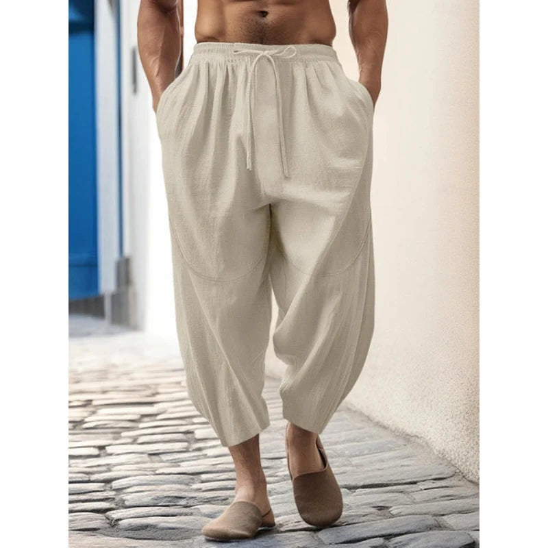 Benoît | Pantalon d'été en lin pour hommes - Confortable et respirant - Image 3