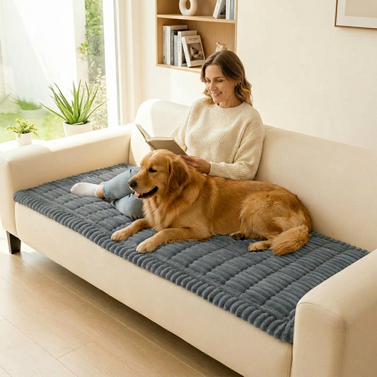 Pawlora™ – Plush Non Slip Sofa Beskytter til Kæledyr