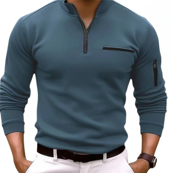 André | Pull-over zippé élégant et confortable - Image 6