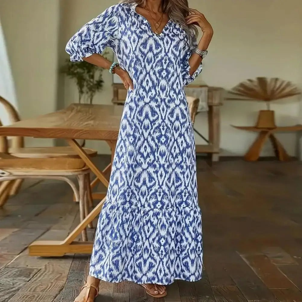 Rachel | Ubesværet Boho Casual Maxi Kjole til Kvinder i Lang Sommerstil
