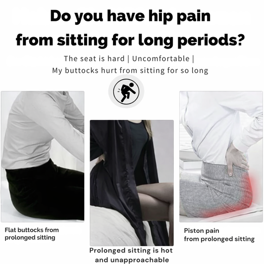 Sæde pude | Ergonomisk hukommelsesskumpude | Trykaflastning & skridsikker | ErgoComfort