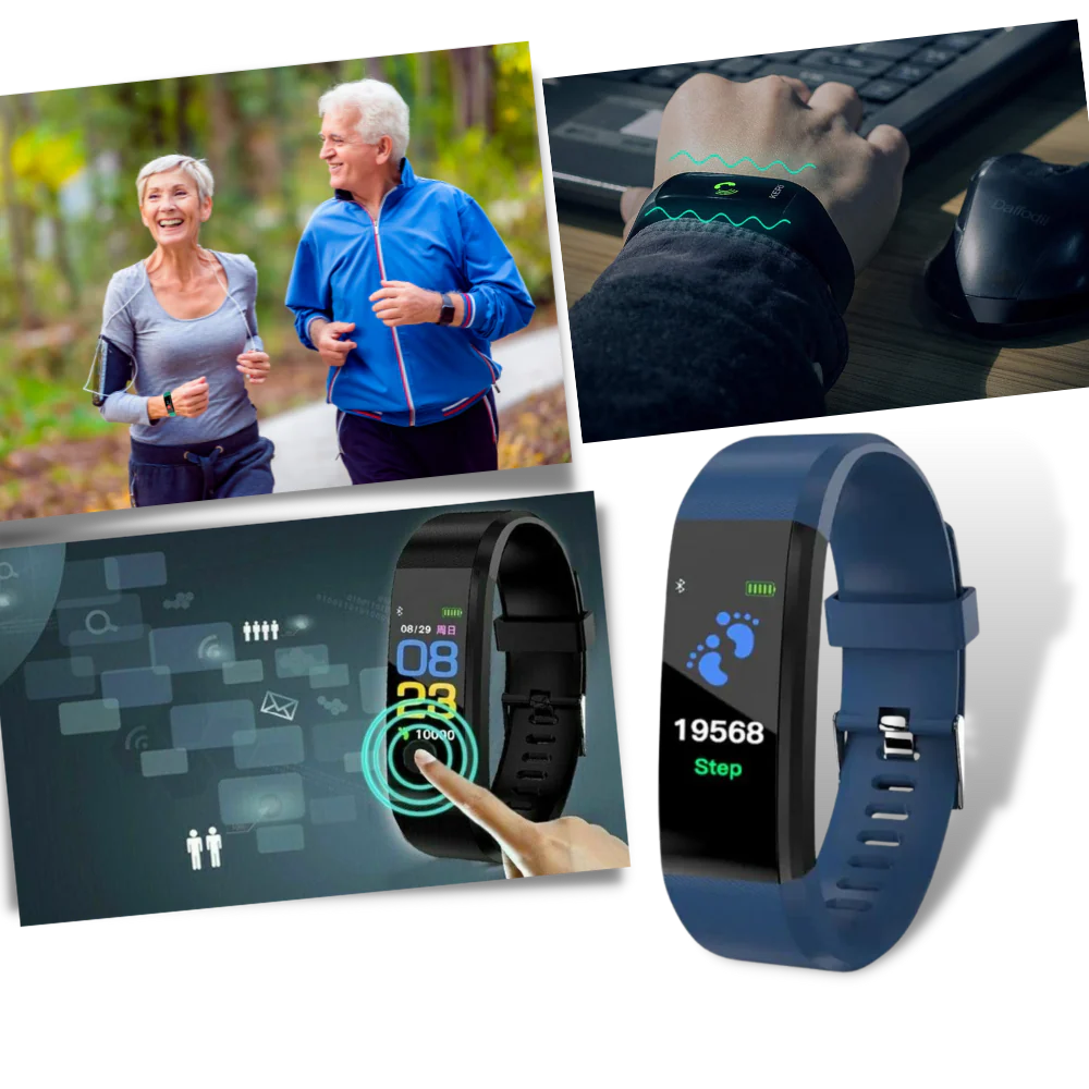 Seniorvenlig Smartwatch med Sundhedsovervågningsfunktioner