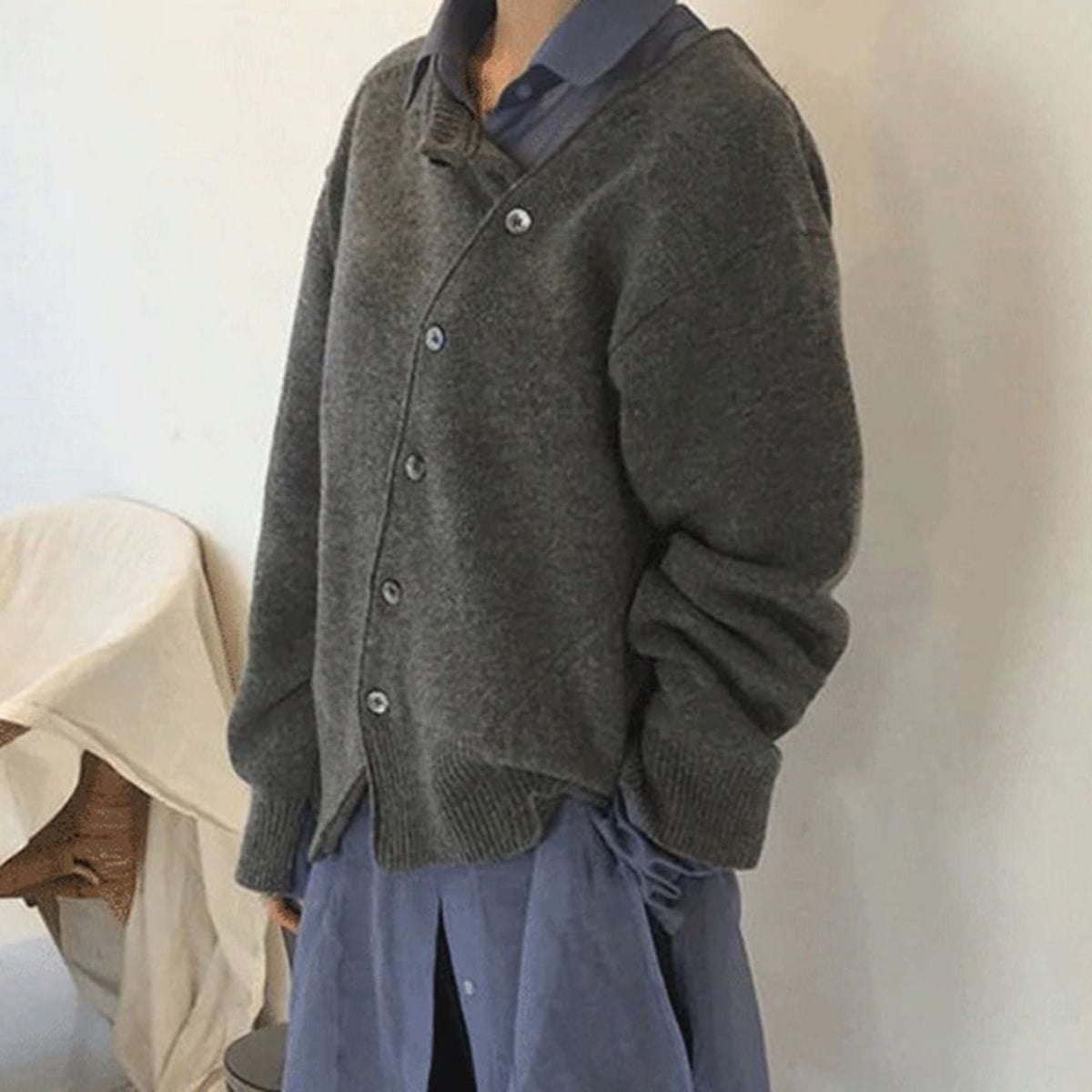 Mara | Cardigan Boutonné Oversize Femme - Image 7