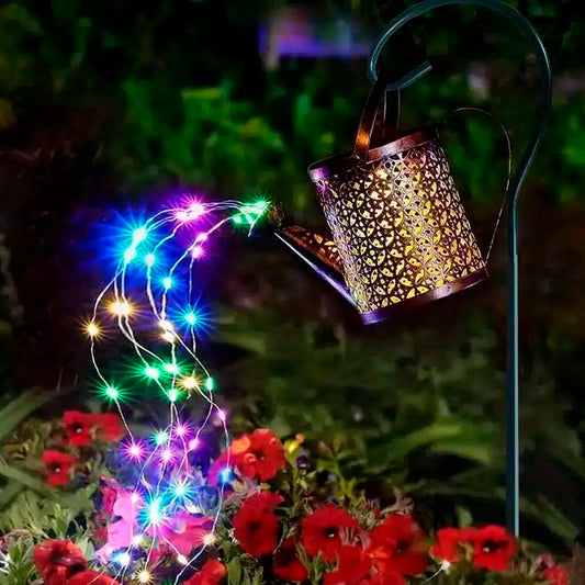 Solcelledrevet Vandkande LED Lampe til Haven