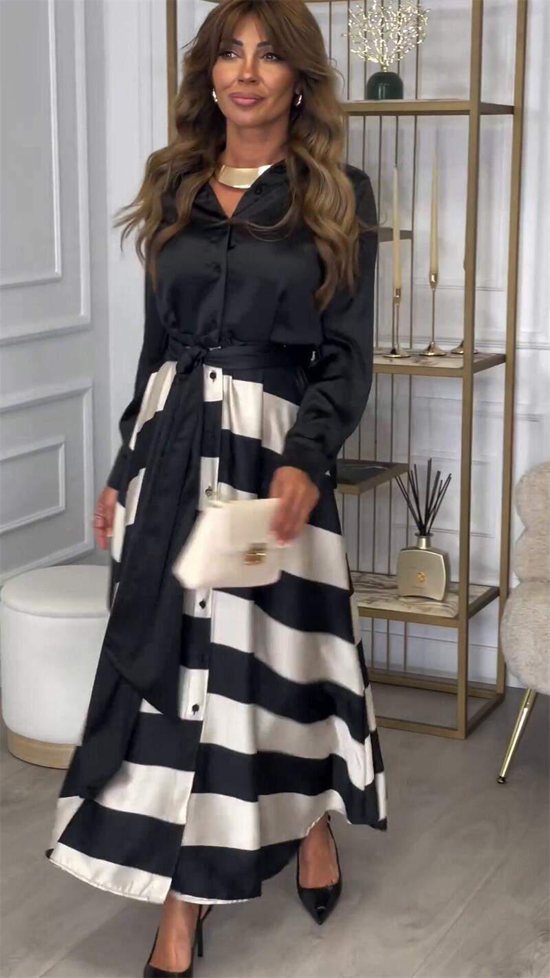 Antoinette | Robe française imprimée élégante spéciale automne - Image 7
