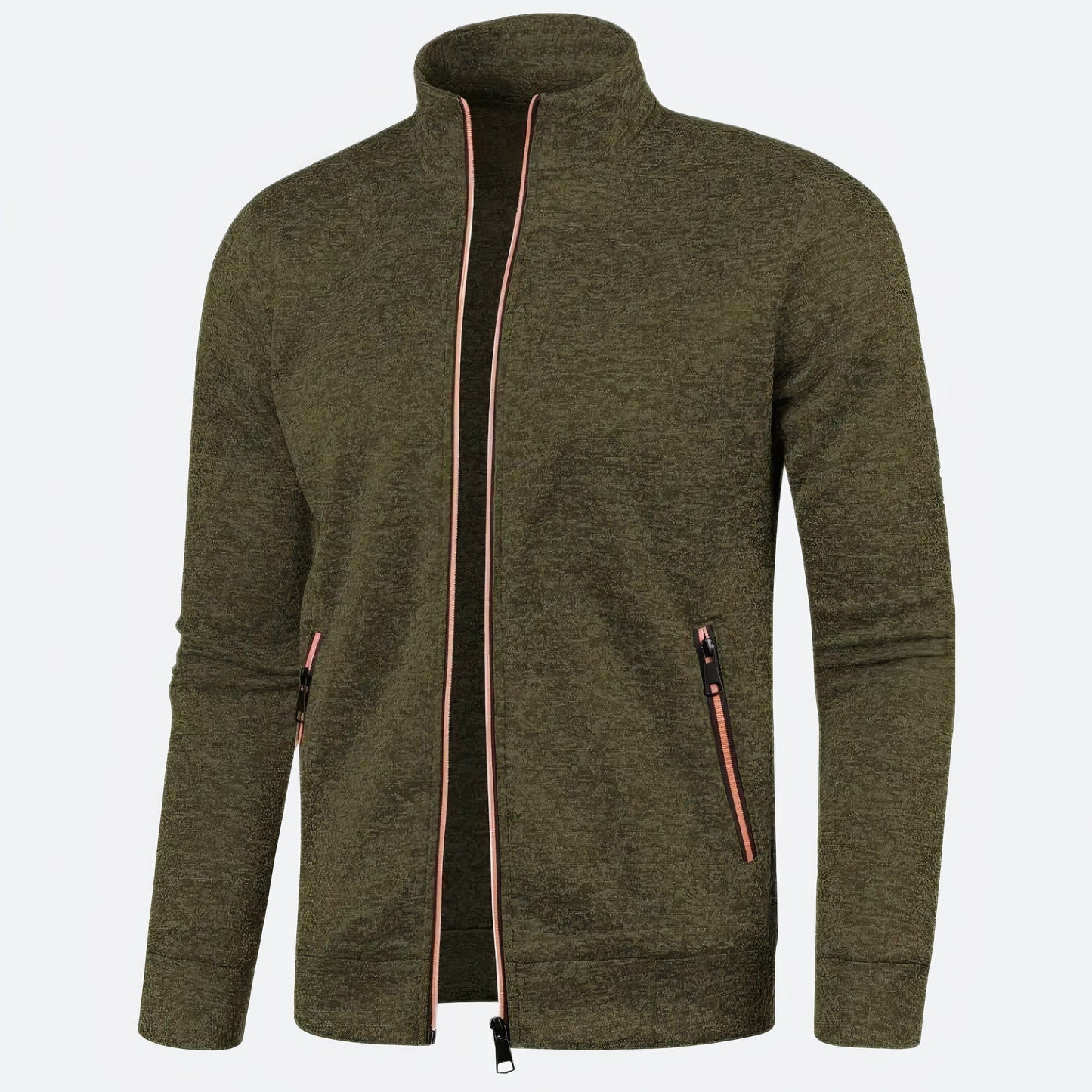 Élie | Veste de survêtement homme slim zippée intégrale - Image 4