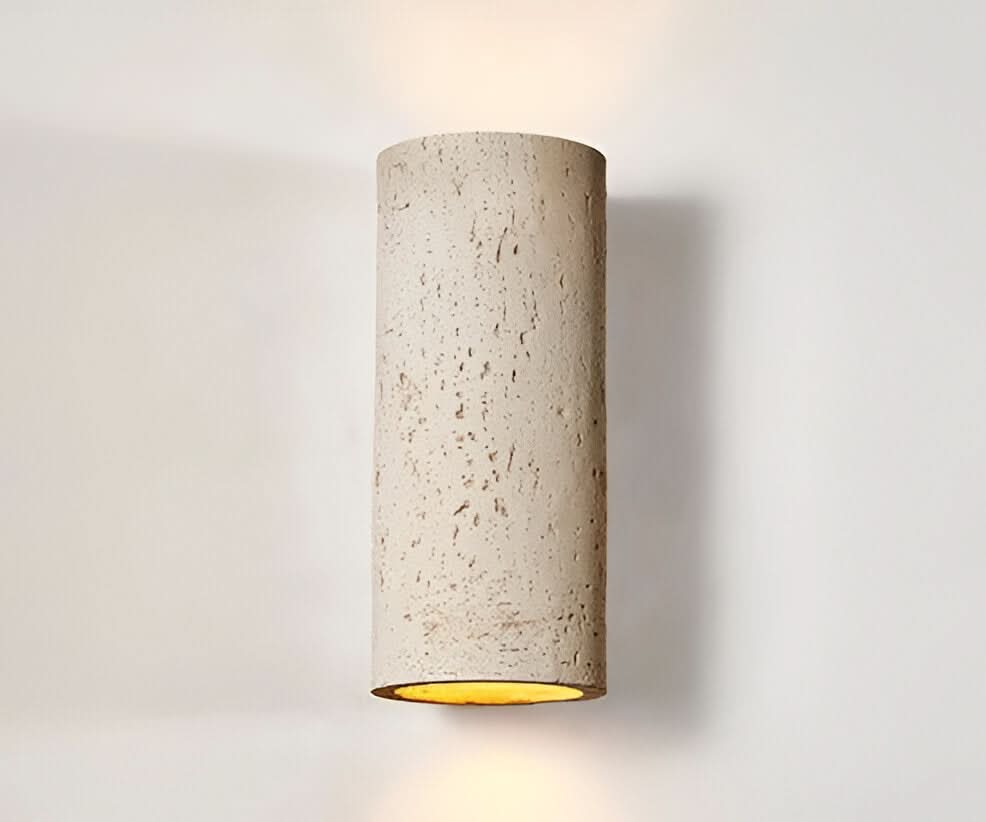 StoneBeam LED Cylinder Væglampe – Sæt af 2