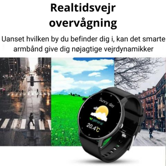 Vandtæt Smartwatch med Sportsrem - IP67 | Kompatibel med Android og iOS
