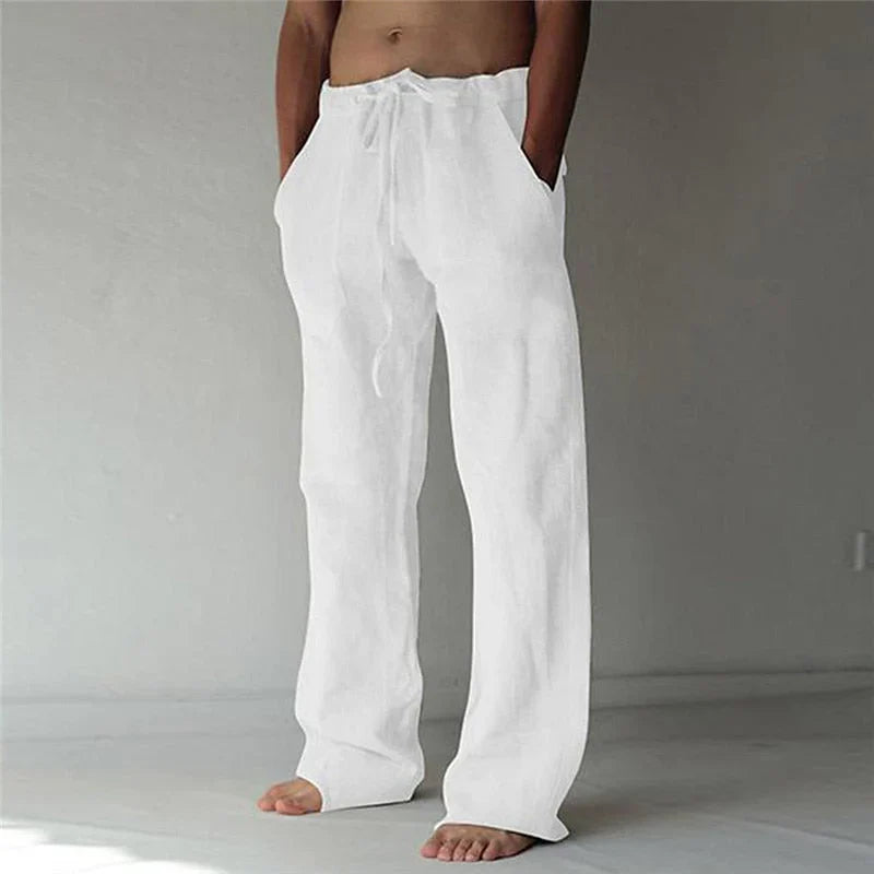 Raphaël | Pantalon baggy en lin pour hommes Aéré Confortable - Image 1