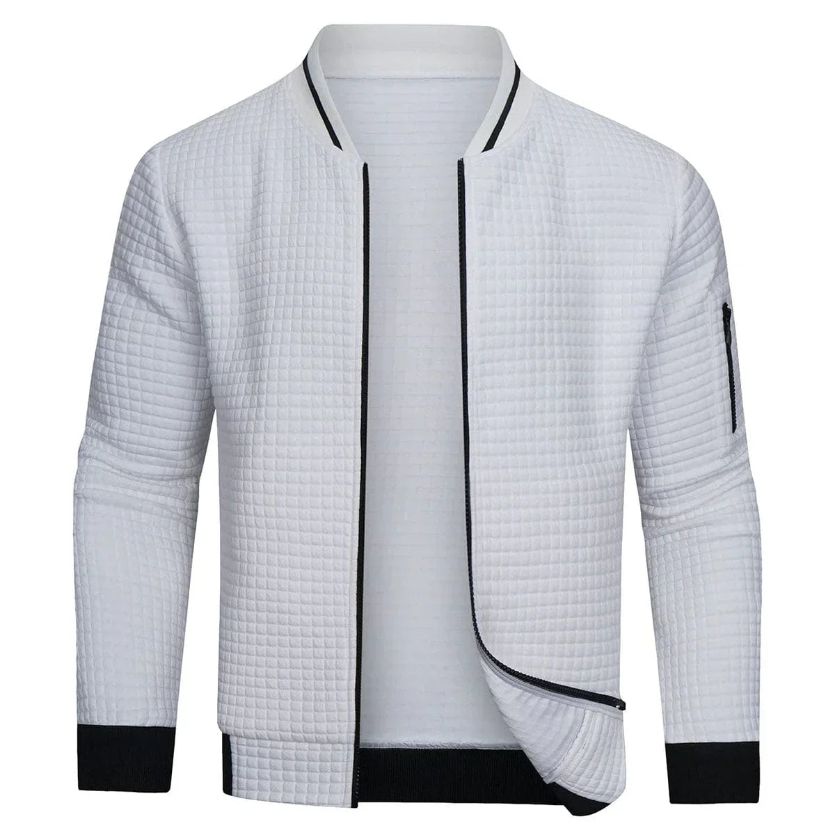 Tewfik | Veste Décontractée Homme Bordure Côtelée - Image 4