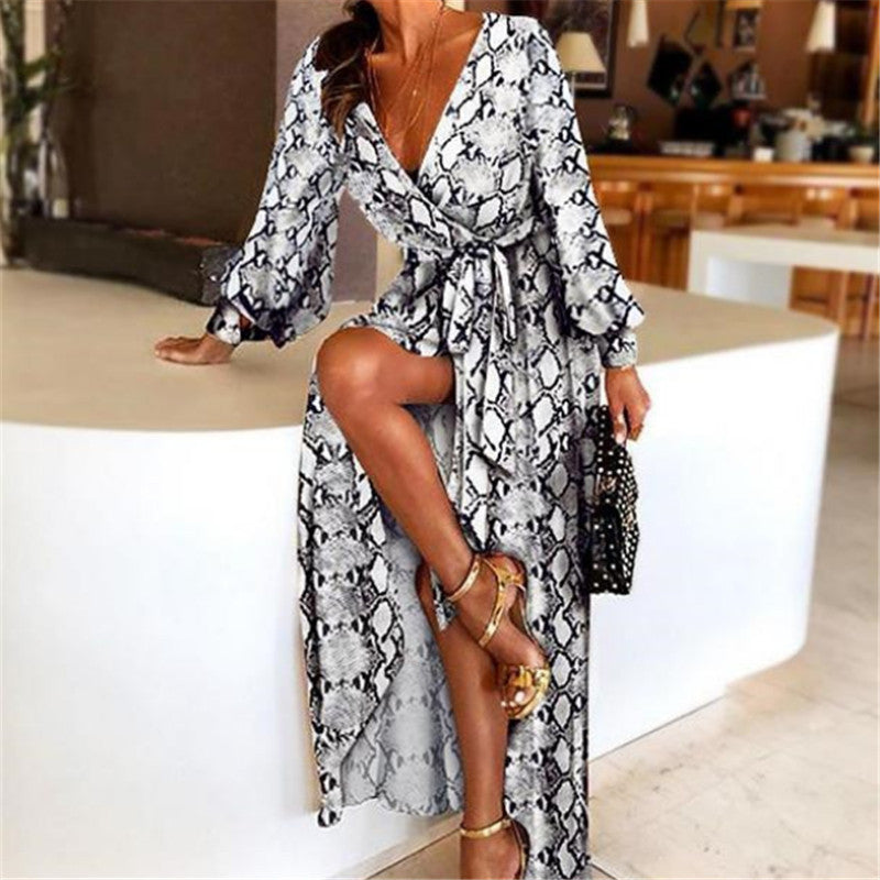 Lina | Robe longue chic à imprimé bohème pour femmes - Image 14