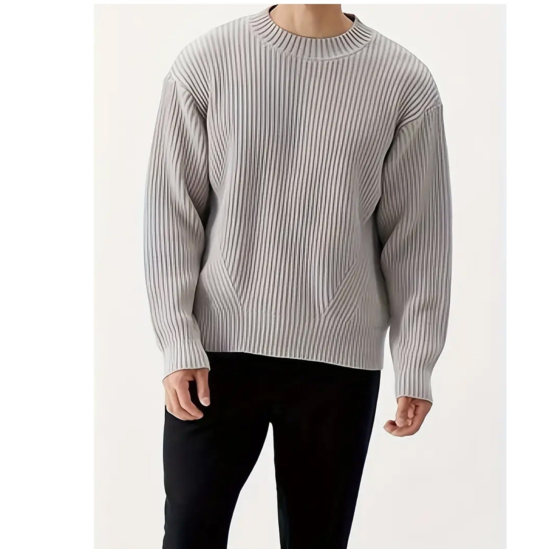 Olivier | Pull ample à col rond pour homme - Image 6
