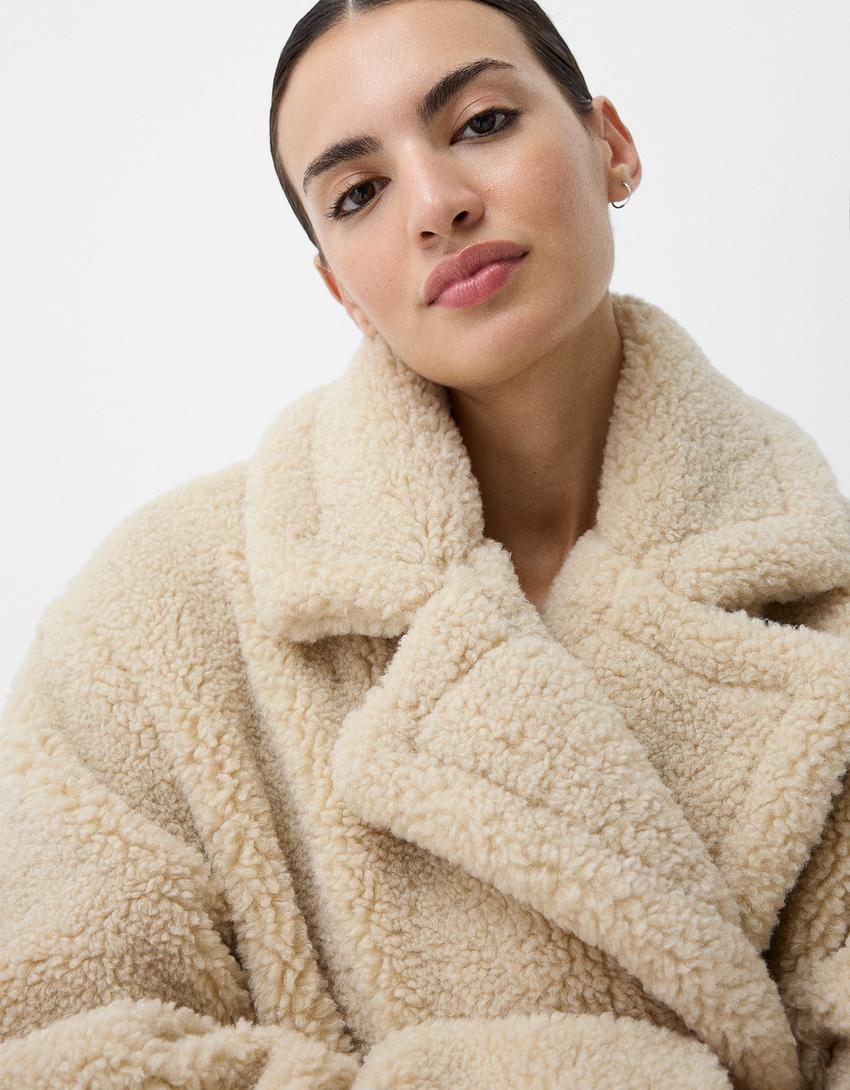 Dorine | Manteau Teddy Oversize Femme - Image 4