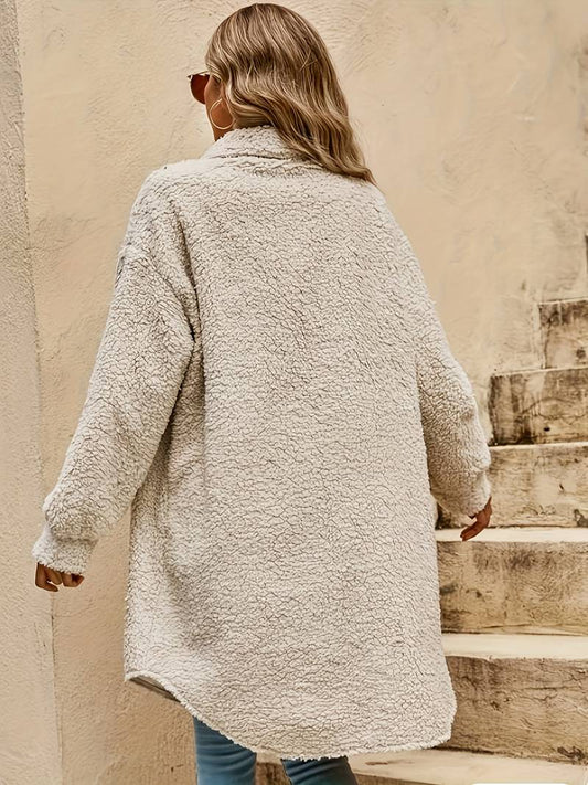 Zélie | Manteau Sherpa Oversize Femme - Image 2