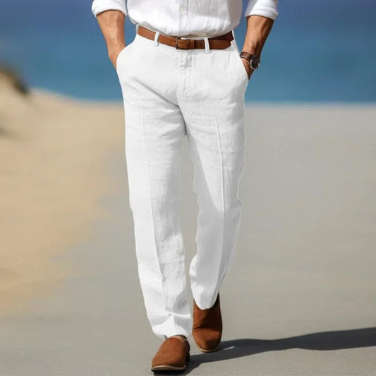 Odilon | Pantalon d'été en lin confortable pour hommes - Image 2