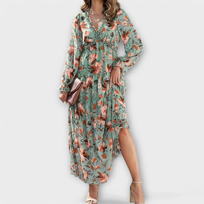 Élina | Robe longue florale élégante pour toutes les occasions - Image 2