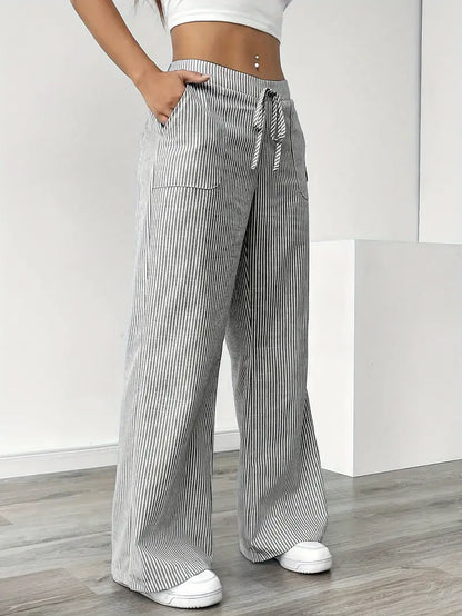 Véronica | Pantalon rayé élégant avec poches pour un confort stylé - Image 27