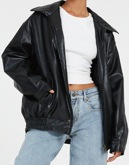 Klara | Blouson aviateur oversize femme - Image 7