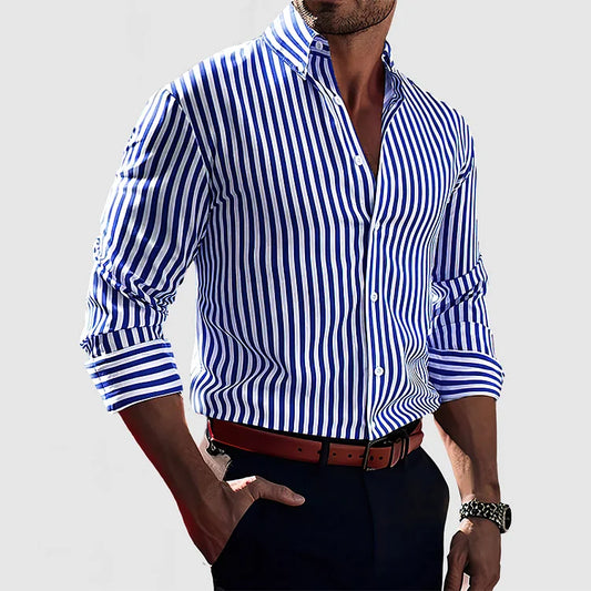 Rémy | Chemise en coton rayée pour un style intemporel - Image 1