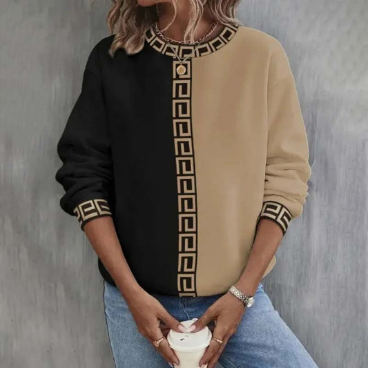 Sixtine | Pull Femme Manches Longues Color Block - Image 1
