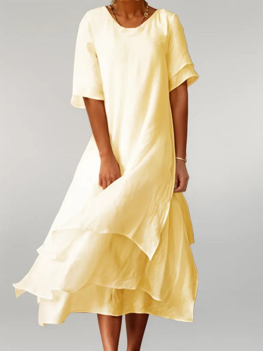 Hayet | Robe midi élégante et superposée pour toutes les occasions - Image 2