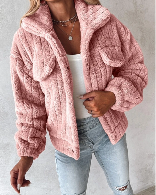 Nina | Veste Sherpa Boutonnée pour Femme - Image 2