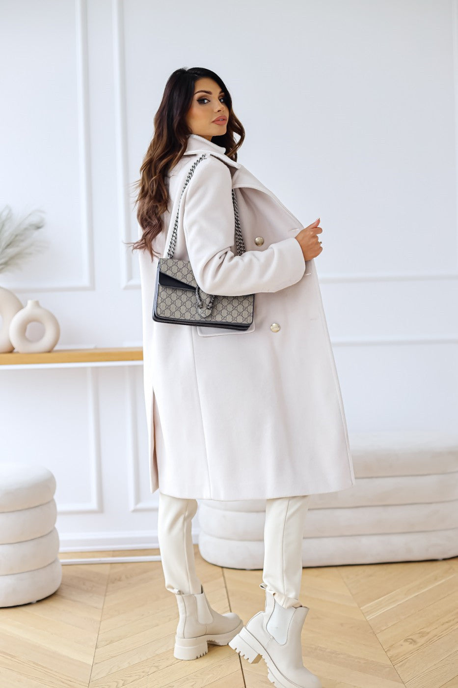 Lou | Manteau Long Croisé Femme - Image 8