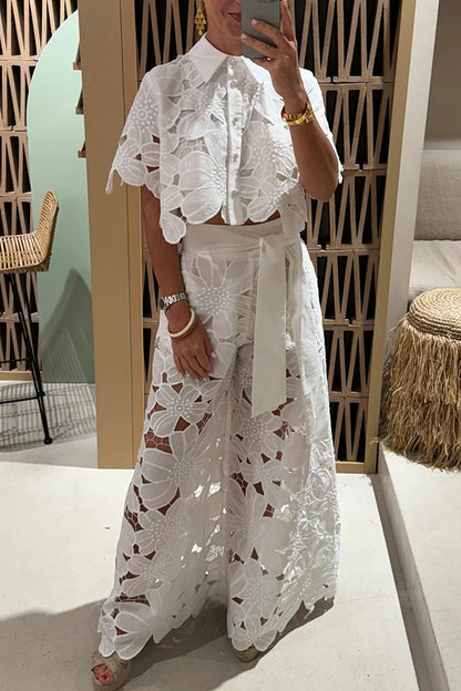 Shaïna | Ensemble élégant en dentelle pour les occasions chics - Image 2