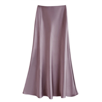 Mélissa | Jupe midi élégante en satin pour femmes - Image 9