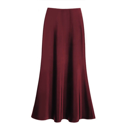Mélissa | Jupe midi élégante en satin pour femmes - Image 2