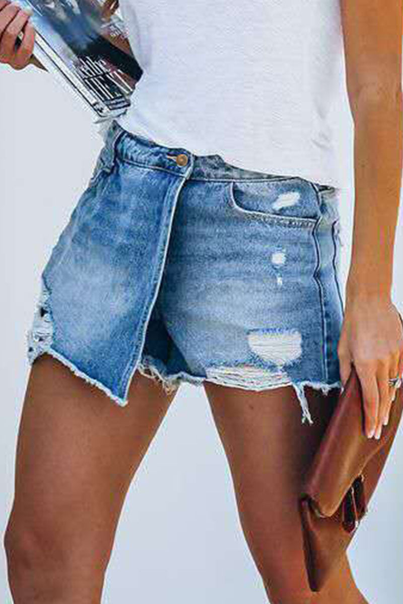 Dorine | Jeans en denim déchirés tendance et décontractés pour femmes - Image 2