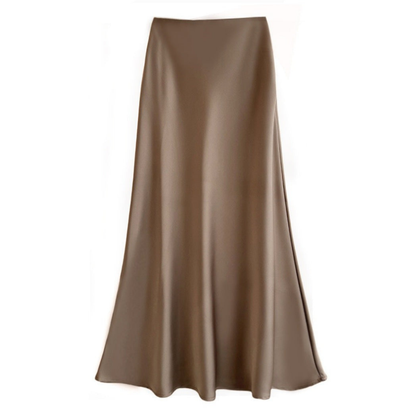 Mélissa | Jupe midi élégante en satin pour femmes - Image 3