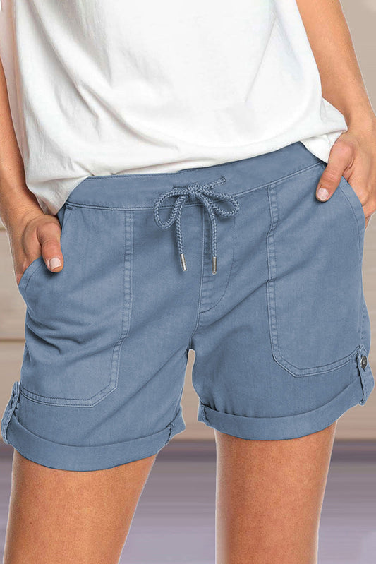 Yara | Short décontracté pour femmes avec taille ajustable et ourlet stylisé - Image 1