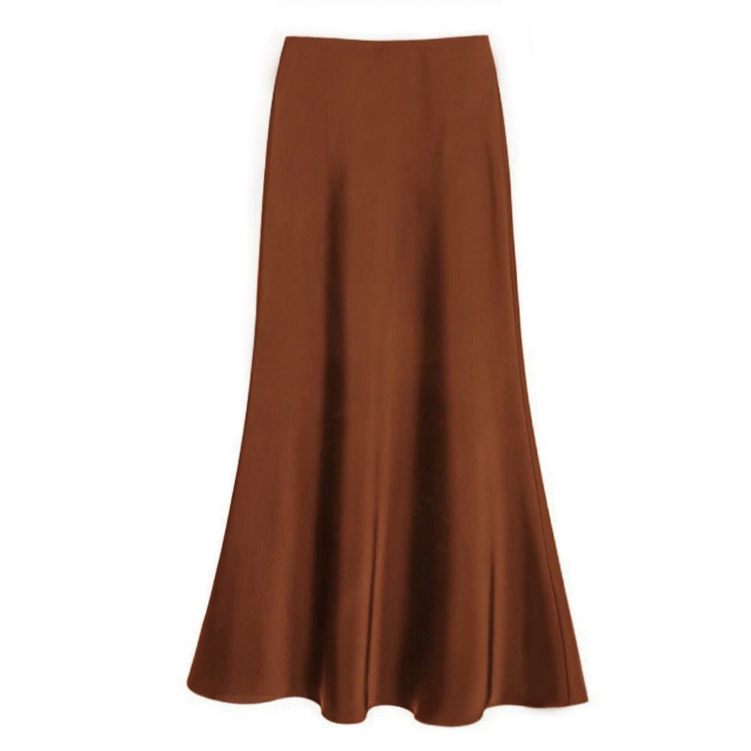 Mélissa | Jupe midi élégante en satin pour femmes - Image 5