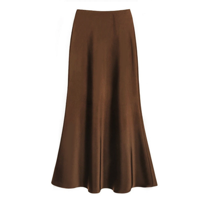 Mélissa | Jupe midi élégante en satin pour femmes - Image 8