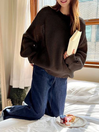 Élina | Pull ample à col rond pour femme - Image 4