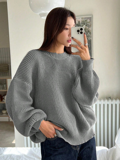Élina | Pull ample à col rond pour femme - Image 8