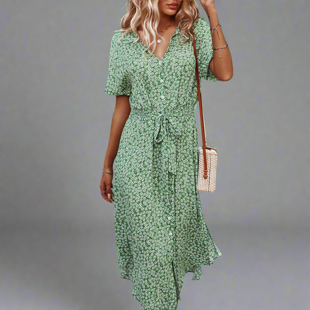 Pierrette | Robe d'été élégante avec ceinture pour femmes - Image 3