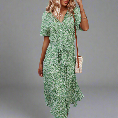 Pierrette | Robe d'été élégante avec ceinture pour femmes - Image 3