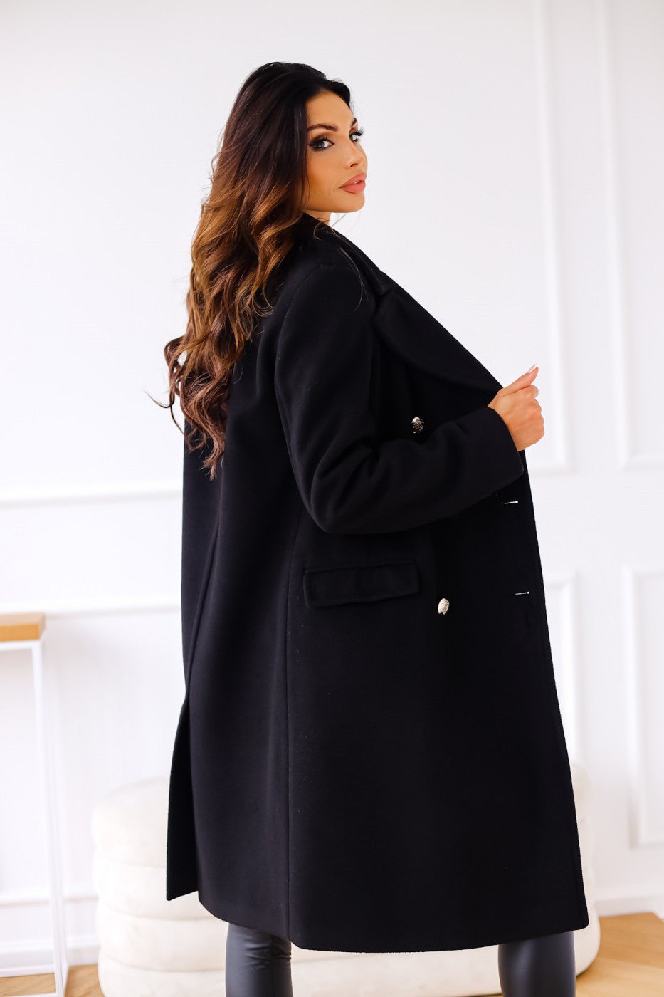 Lou | Manteau Long Croisé Femme - Image 4