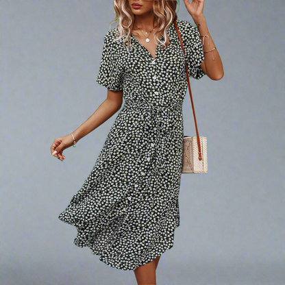 Pierrette | Robe d'été élégante avec ceinture pour femmes - Image 4