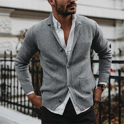 Stéphane | Veste Pull Homme Boutonnée - Image 1