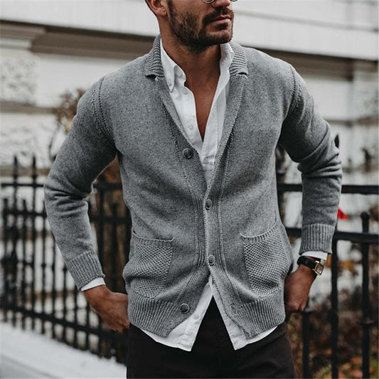 Stéphane | Veste Pull Homme Boutonnée - Image 1