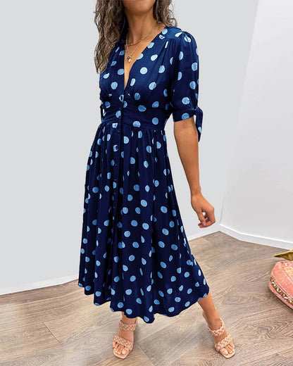Clara | Robe midi élégante en duvet - Image 5