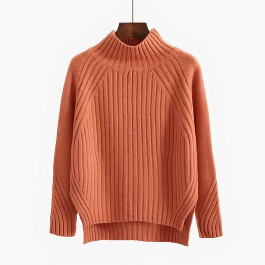 Christelle | Pull Femme Col Roulé Côtelé - Image 2