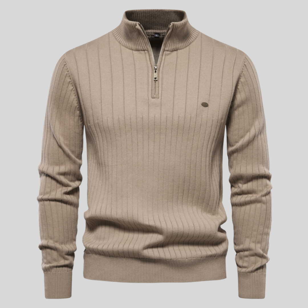 Marin | Pull à Col Zippé Homme - Image 9