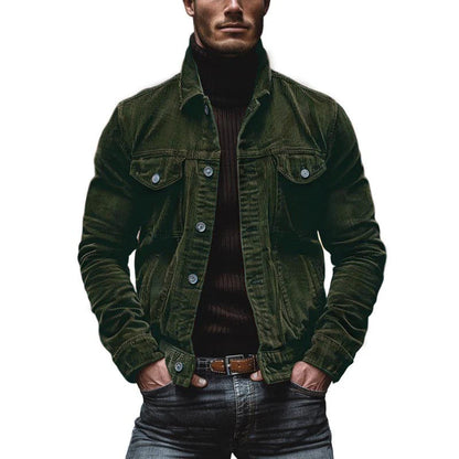 Julio | Veste Homme Boutonnée en Velours Côtelé - Image 7